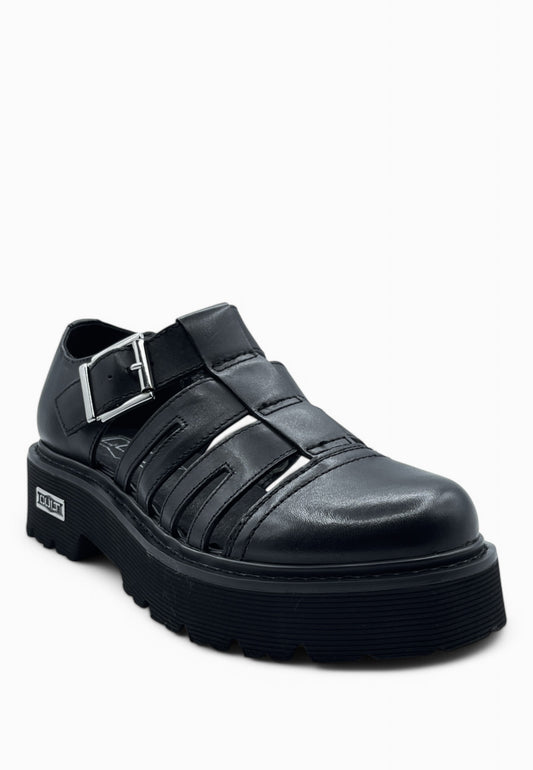 CULT Sandalo SLASH in Pelle Nero CLW421000