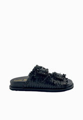 CB FUSION Sandalo in Pelle Nero CB.K221.02