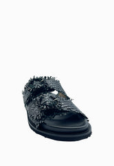 CB FUSION Sandalo in Pelle Nero CB.K221.02