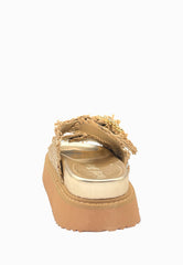 CB FUSION Sandalo in Pelle Oro CB.K225.02