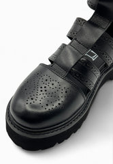 CULT Sandalo in Pelle SLASH 4441 Nero CLW444100