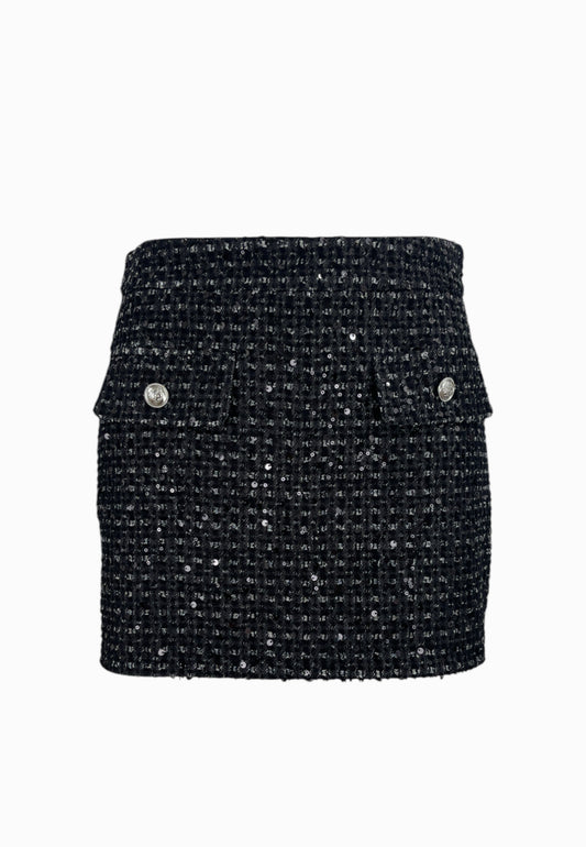 LIU-JO Gonna Mini Bottoni Nero UF5146D0267