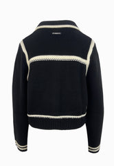 PINKO Cardigan SULCIS Nero/Bianco 105498A2PL