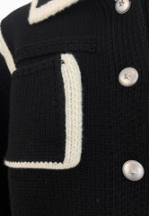 PINKO Cardigan SULCIS Nero/Bianco 105498A2PL