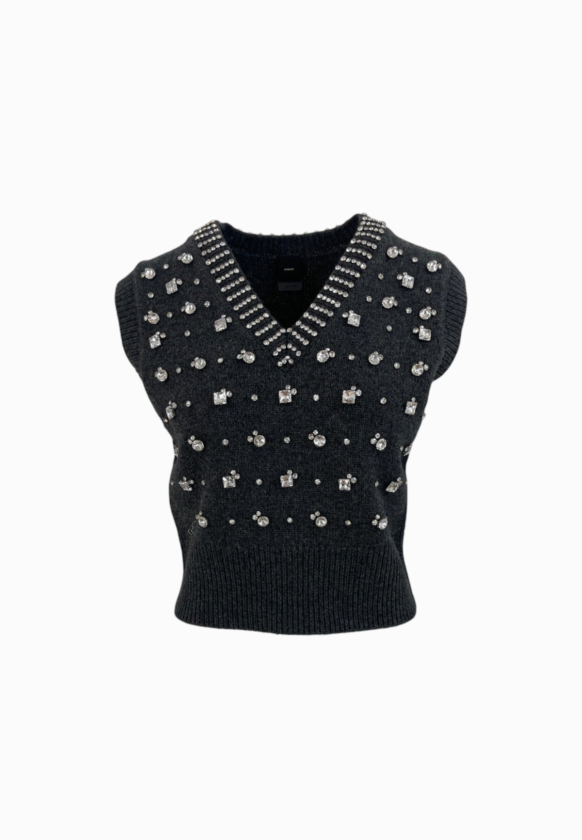 PINKO Gilet Maxi Rib PONZIANE Beige 105639A2TR