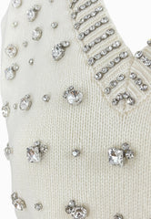 PINKO Gilet Maxi Rib PONZIANE Bianco 105639A2TR