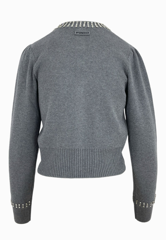 PINKO Cardigan Blens SPEZZINO Grigio 105686A2S4
