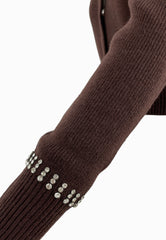 PINKO Cardigan Blend SPEZZINO Marrone 105686A2S4