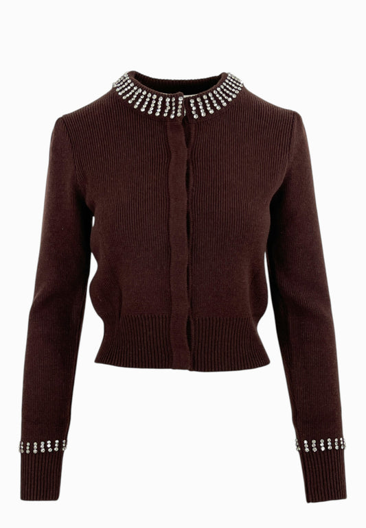 PINKO Cardigan Blend SPEZZINO Marrone 105686A2S4