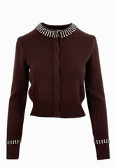 PINKO Cardigan Blend SPEZZINO Marrone 105686A2S4