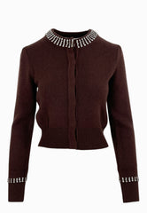 PINKO Cardigan Blend SPEZZINO Marrone 105686A2S4