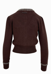 PINKO Cardigan Blend SPEZZINO Marrone 105686A2S4