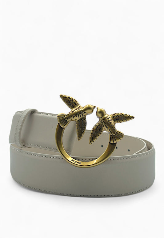 PINKO Cintura LOVE BERRY H4 Beige/Oro 100120A0F1