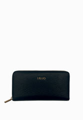 LIU-JO Portafoglio Zip Around Nero AF5170E0027