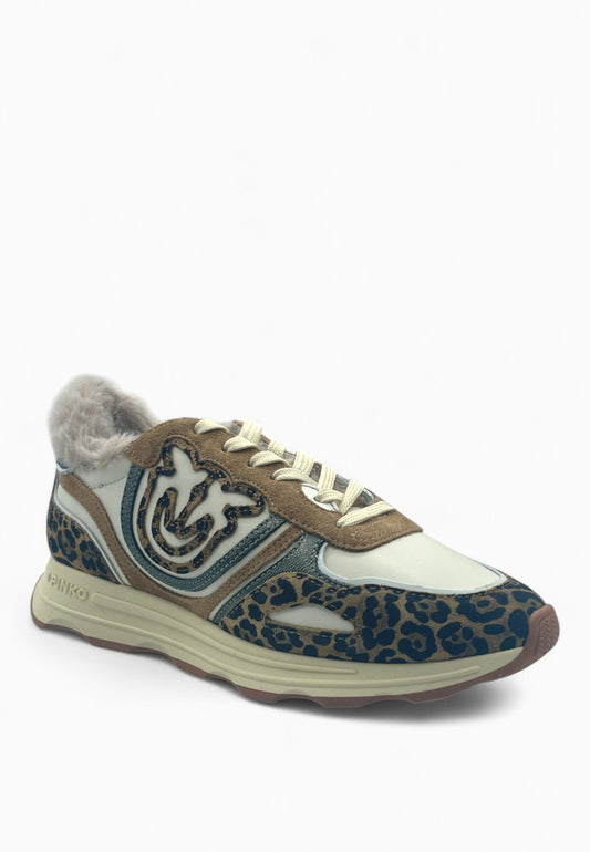 PINKO Sneaker ZOE 01 Bianco/Marrone SS0087P121