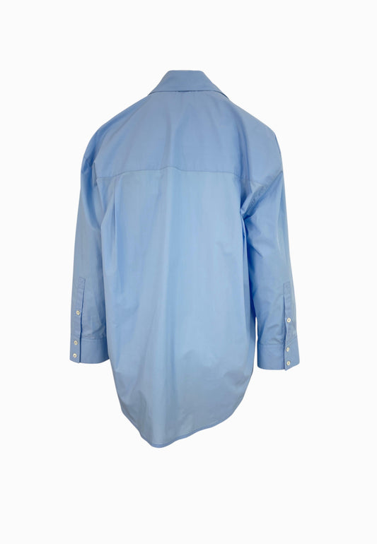 PINKO Camicia Popeline CAPIRAI Blu 104708A2PJ