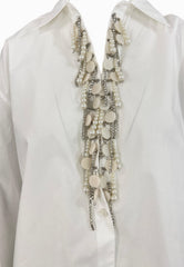 PINKO Camicia Popeline CAPIRAI Bianco 104708A2PJ