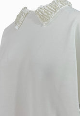 LIU-JO Maglia Chiusa ECS Bianco CF5038MS55N