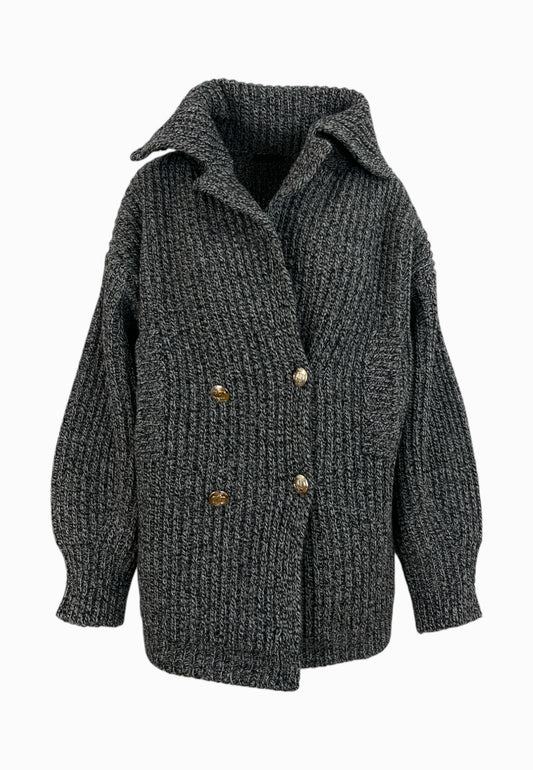 LIU-JO Cappotto Maglia Nero CF5402MA65N