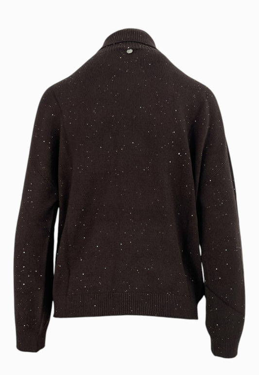 LIU-JO Maglia Chiusa M/L Marrone MF5234MA27R