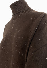 LIU-JO Maglia Chiusa M/L Marrone MF5234MA27R