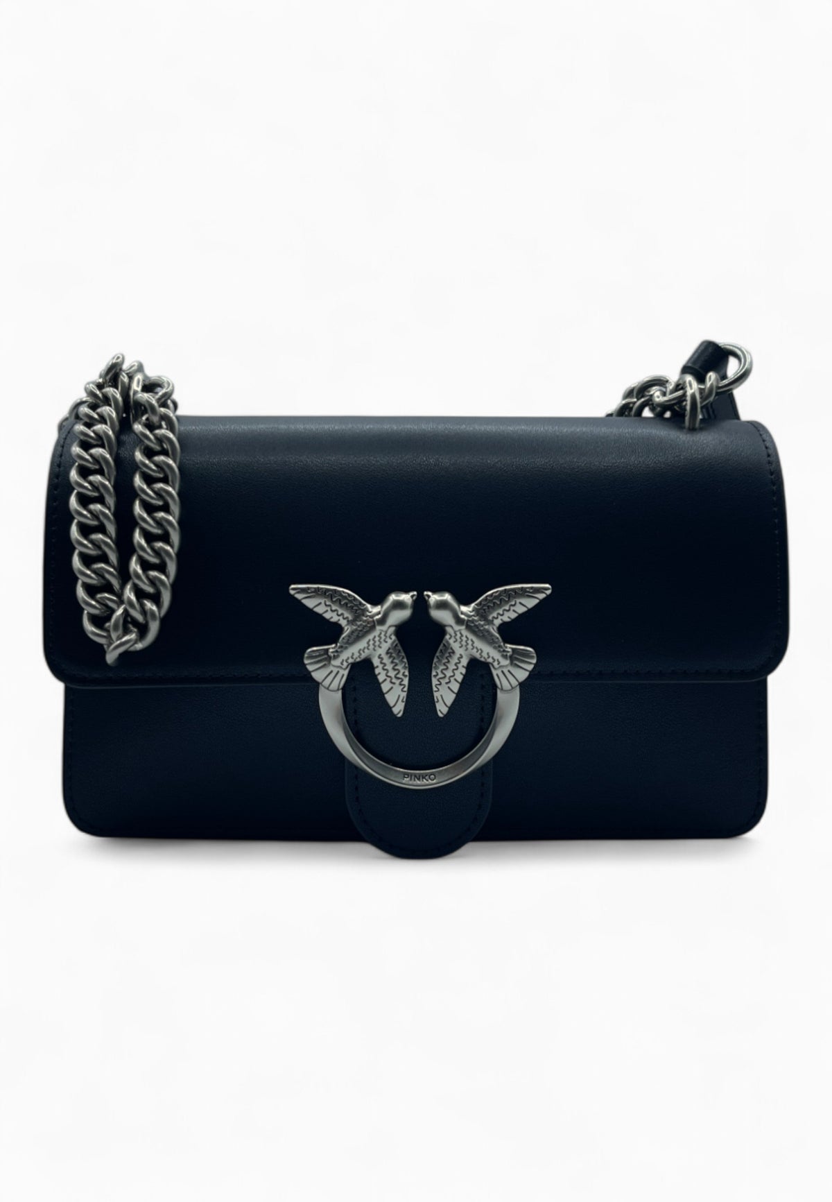 PINKO Borsa LOVE ONE MINI Nero/Argento 100074A0F1