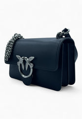 PINKO Borsa LOVE ONE MINI Nero/Argento 100074A0F1