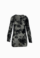 PINKO Maglia Tulle PUZZLE Nero 105601A2QD