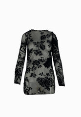 PINKO Maglia Tulle PUZZLE Nero 105601A2QD