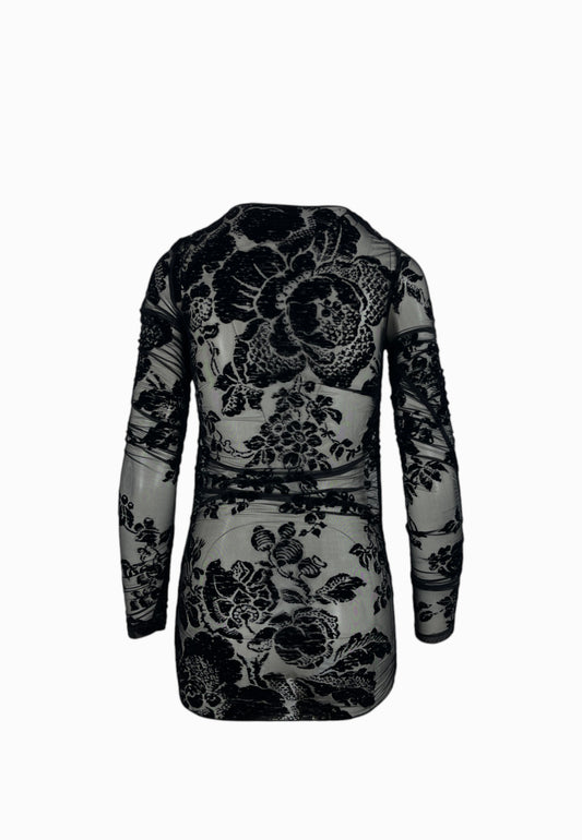 PINKO Maglia Tulle PUZZLE Nero 105601A2QD