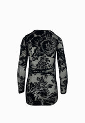 PINKO Maglia Tulle PUZZLE Nero 105601A2QD