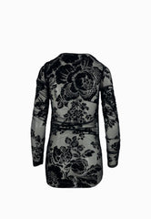 PINKO Maglia Tulle PUZZLE Nero 105601A2QD