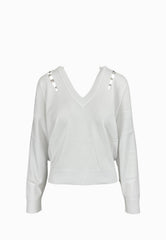 LIU-JO Maglia Chiusa ECS Bianco MF5037MS99E