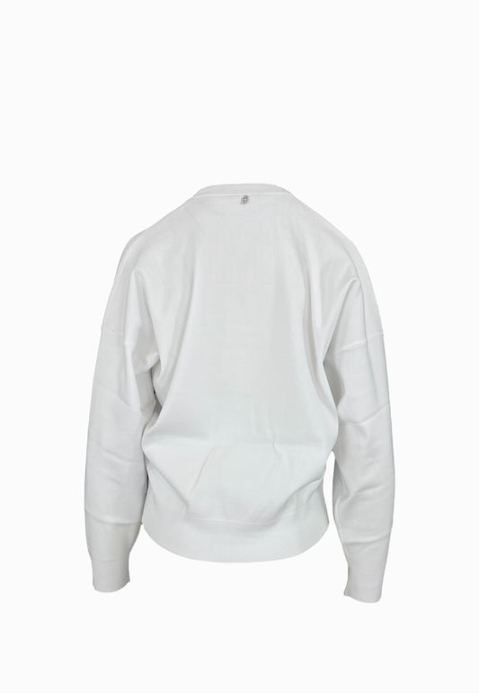 LIU-JO Maglia Chiusa ECS Bianco MF5037MS99E