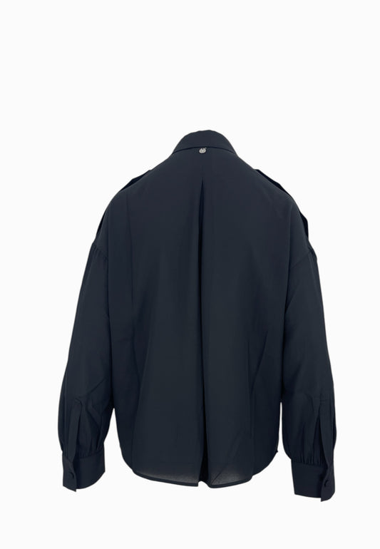 LIU-JO Camicia Tasche ECS Nero CF5210TS109