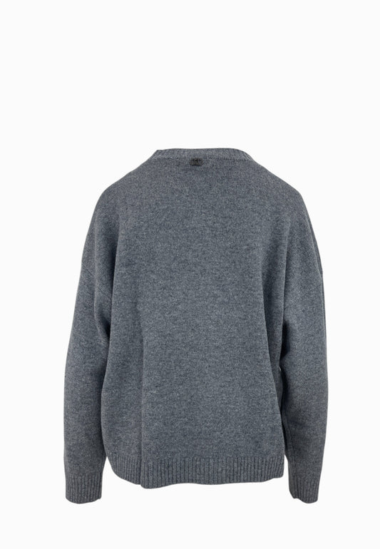 LIU-JO Maglia Chiusa ECS Grigio MF5039MS009