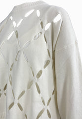 LIU-JO Maglia Chiusa ECS Bianco MF5039MS009