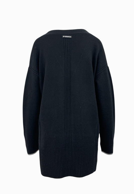 PINKO Cardigan Merino TASMANIA Nero 105451A2Q9