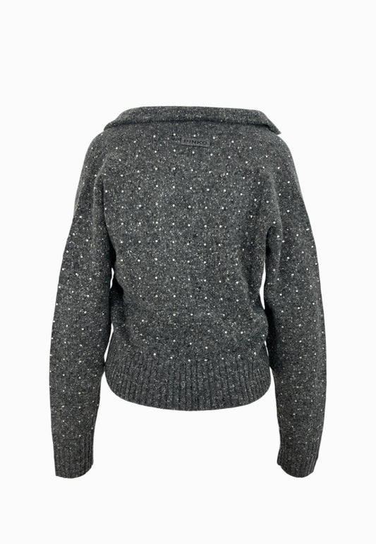 PINKO Polo Boucle NIBANI Grigio 105684A2U4