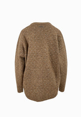 PINKO Cardigan Boucle MARCHE Marrone 105739A2U4