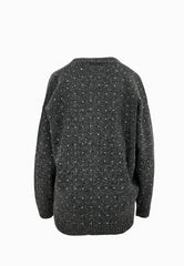 PINKO Cardigan Boucle MARCHE Grigio 105739A2U4