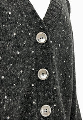 PINKO Cardigan Boucle MARCHE Grigio 105739A2U4