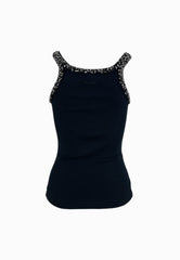 PINKO CORIANDOLI CANOTTA NERA 104109A2TM Z99