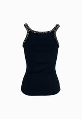 PINKO CORIANDOLI CANOTTA NERA 104109A2TM Z99