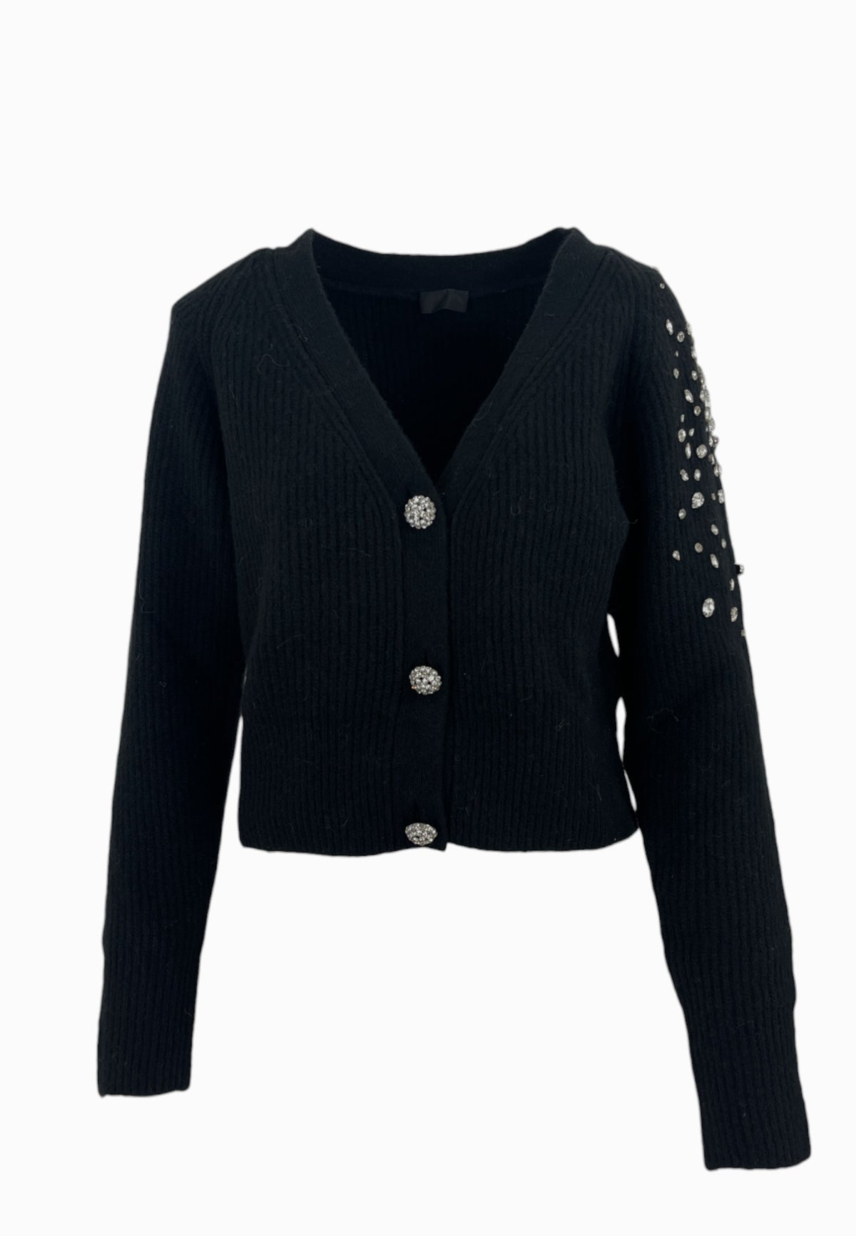 LIU-JO MAGLIA APERTA NERA CF5149MA74Q 22222