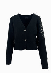 LIU-JO MAGLIA APERTA NERA CF5149MA74Q 22222