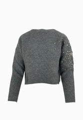 LIU-JO MAGLIA GREY MELAN CF5150MA74Q 02056