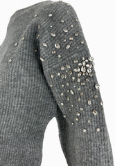 LIU-JO MAGLIA GREY MELAN CF5150MA74Q 02056