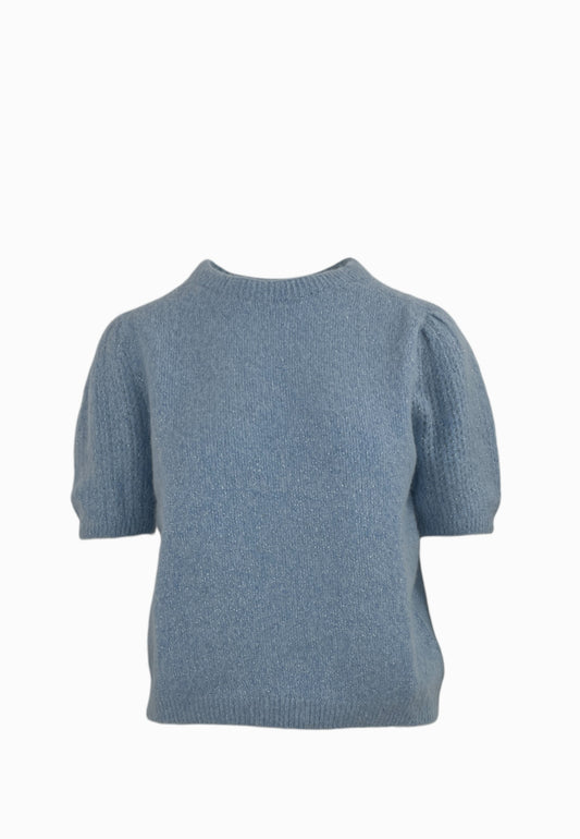 LIU-JO MAGLIA  AZZURRO CF5381MA86Q M9834