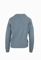 LIU-JO MAGLIA AZZURRA CF5389MA86Q M9834